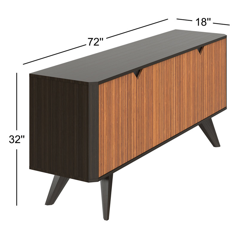 Buffet en bambou massif Geffrey