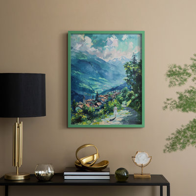«LANDSCAPES Series CECLV III», reproduction encadrée - bois massif
