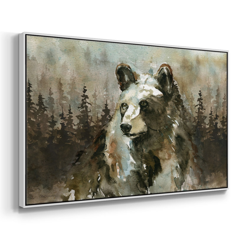 Lodge Twilight II, peinture sur toile encadrée, H 17 po x l 25 po x P 2 po, Cadre blanc