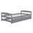 Twin Size Platform Bed with Twin Size Trundle-397280365