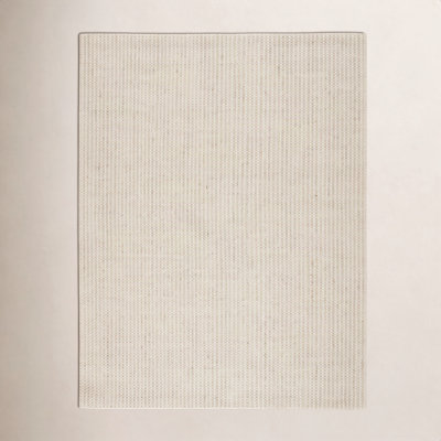 Alton Cream Hand-Woven Striped Wool Jute Rug