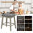 Wood Upholstered Bar Stools (Set of 2)-546628596-546628602