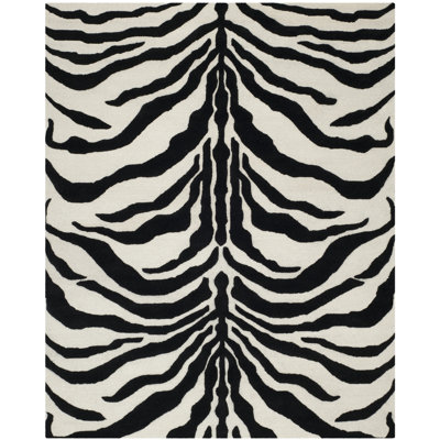 Schell Animal Print Wool Area Rug