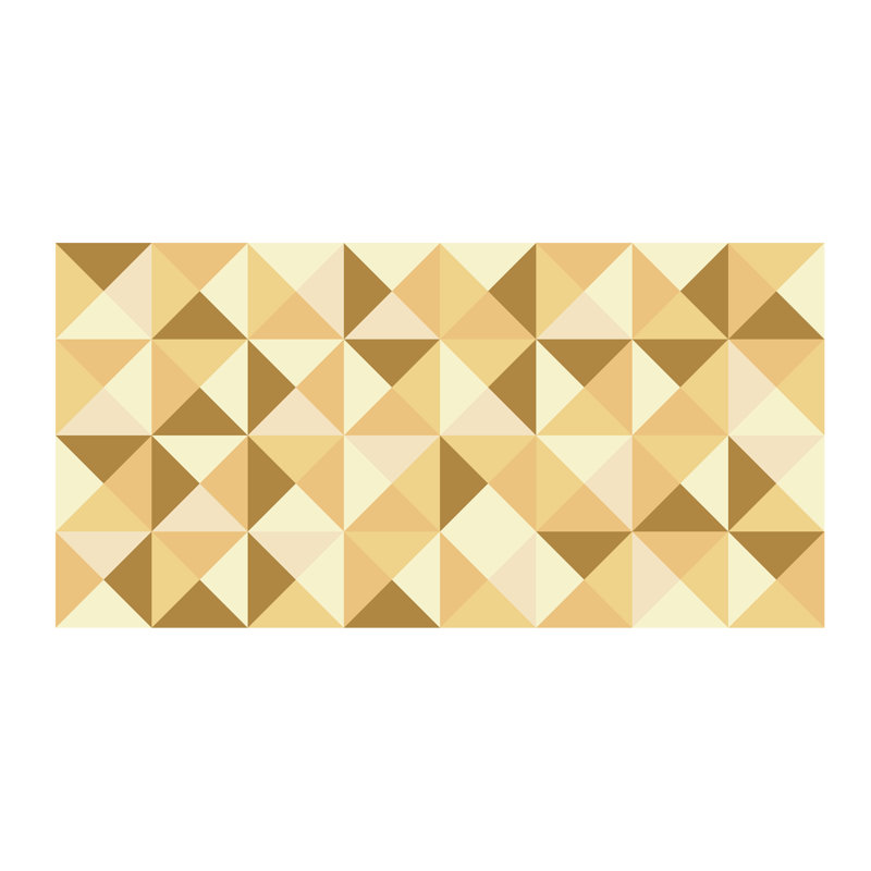Décalcomanie murale palette à motif géométrique abstraite