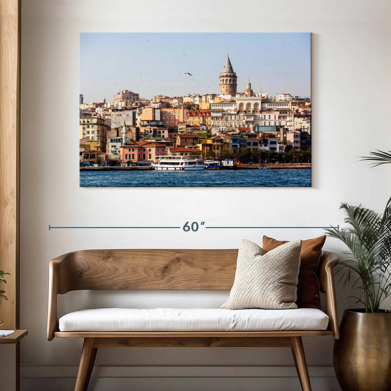 Nicci Skyline Of Bosphorous, 32" H x 48" W