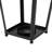 Accent black metal floor tabletop lantern