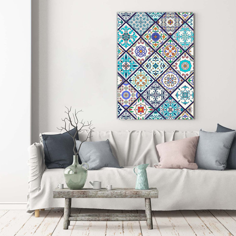Ceramic Tiles - Wrapped Canvas Print