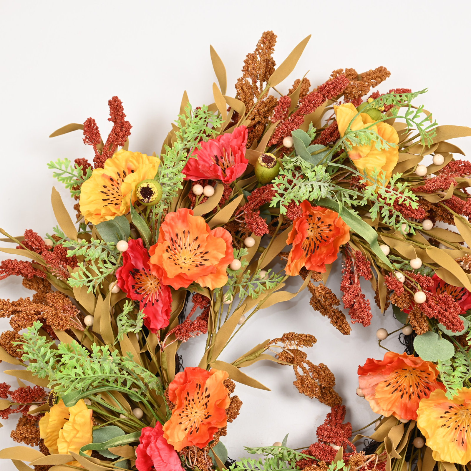 24" Handcrafted Plastic Thanksgiving Wreath