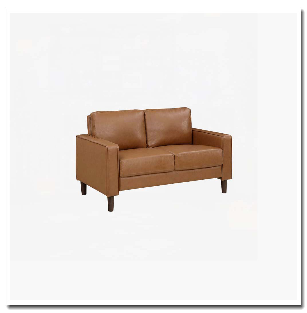 Latitude Run® Modern Style Faux Leather Upholstered Love Seat ...