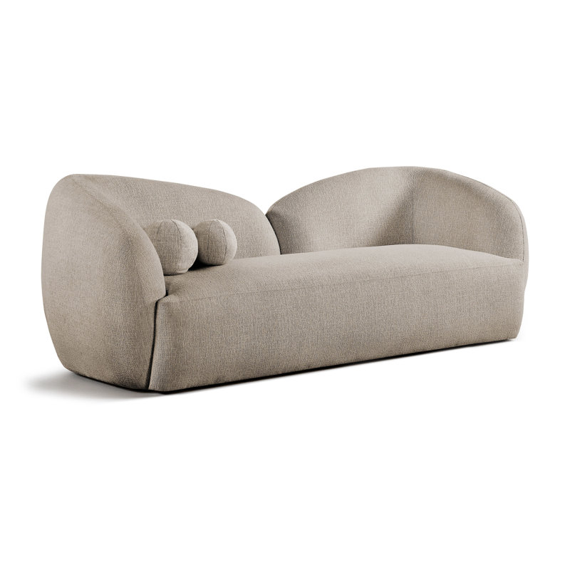 Canapé en tissu 91 po Elowen, Tissu beige
