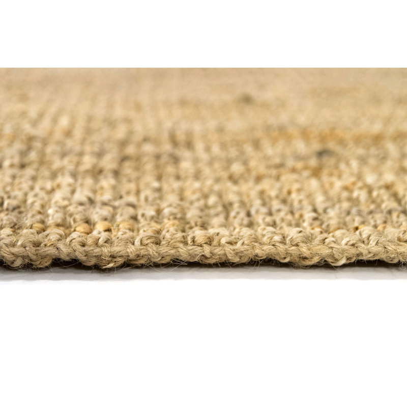 Lorie Solid Colour Jute / Sisal Hand Woven Area Rug, Rectangle 200 x 290cm