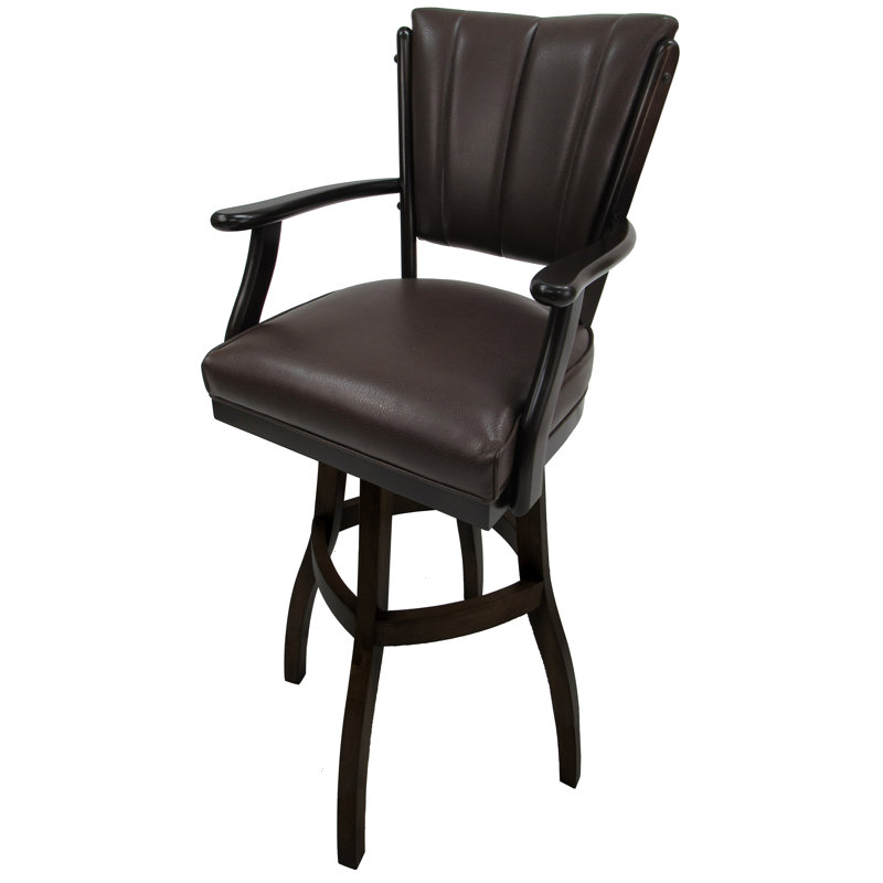 Tabouret de bar pivotant en bois 30 po Gencay, Tabouret de bar (siège d’une hauteur de 30 po)