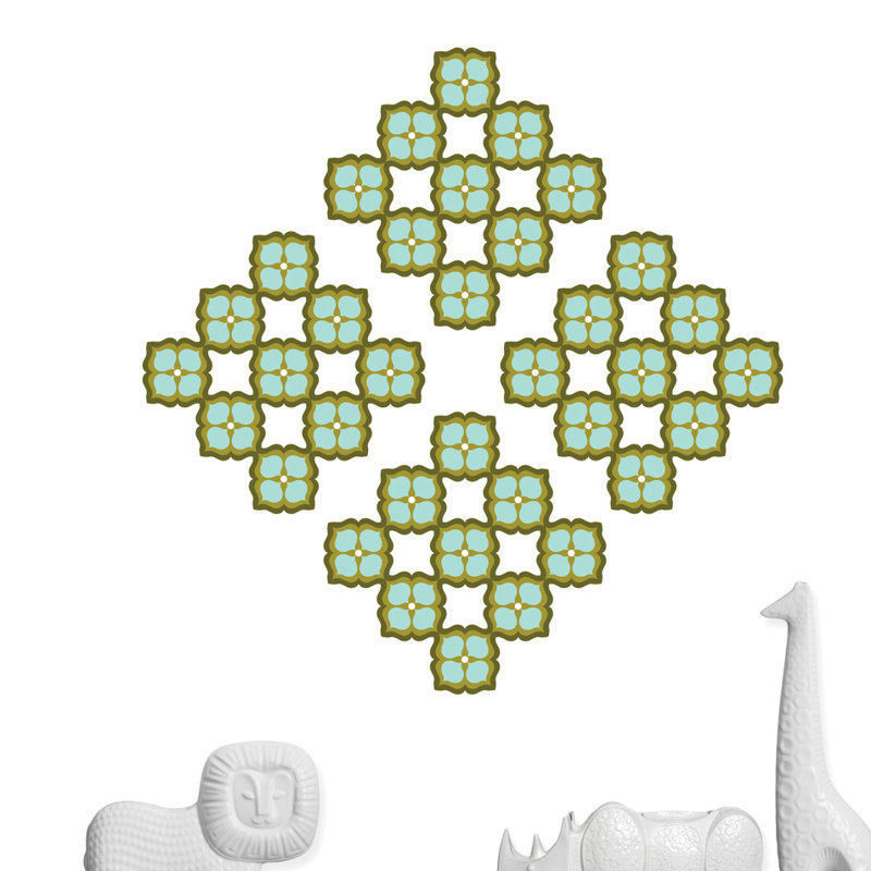 Elynne Abstract Non-Wall Damaging Wall Decal