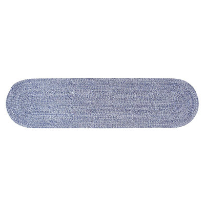 Tapis bleu tressé réversible Haynesville Farmhouse