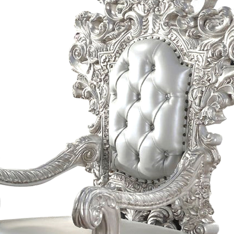 Chaise d'appoint capitonnée l 32 po