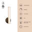 Tole 14-in Black dimmable LED Wall Sconce-2033968717