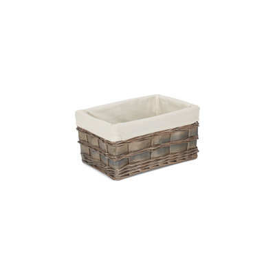Wicker Lined Scandi Style Storage Basket