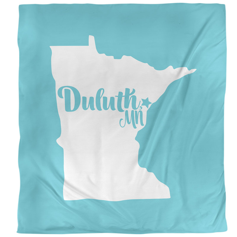 Ensemble de housse de couette duluth, Housse de couette pour grand lit, Bleu sarcelle, Microfibre