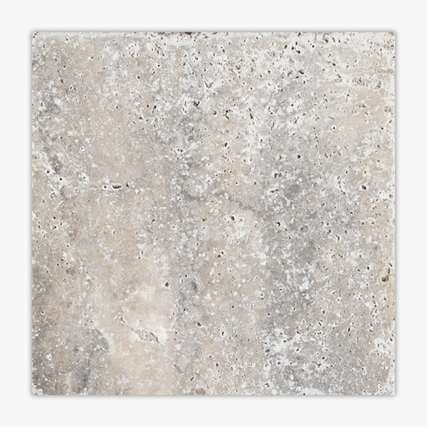 Silver Tumbled 6x6 Travertine Tile