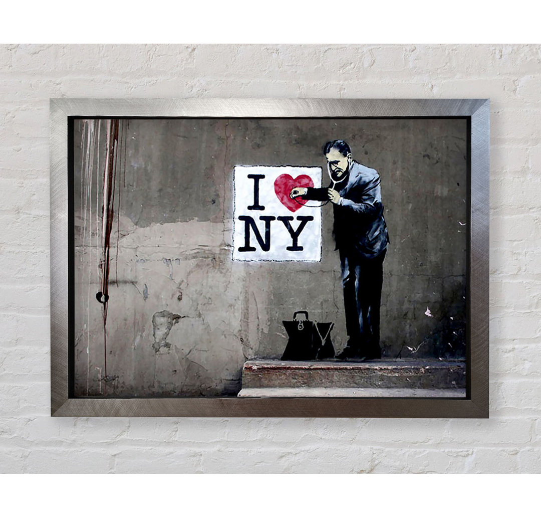 Heart Beat Of New York - Einzelne Bilderrahmen Kunstdrucke