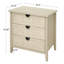 Armoire à 3 tiroirs pour le salon et le bureau de chambre à coucher de conception américaine avec une capacité de charge de 140 livres.