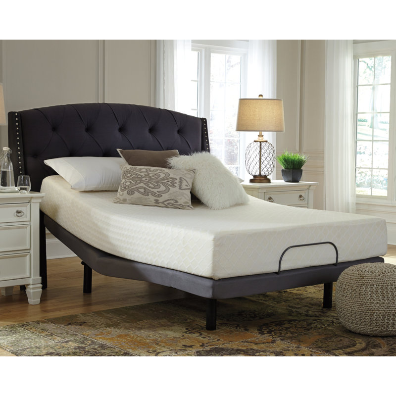 Contemporary White King Innerspring Adjustable Mattress