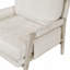 Ensemble de meubles en bois massif et tissu d'ameublement en chenille crème Modern Home-740273041