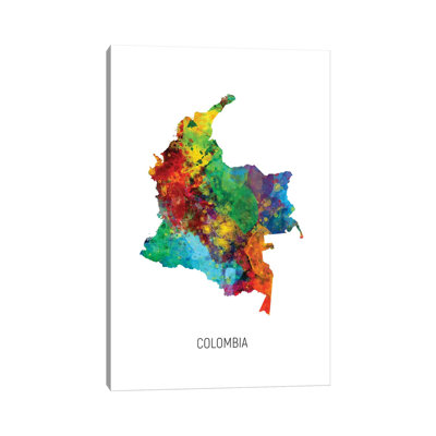 " Colombia Map " by Michael Tompsett