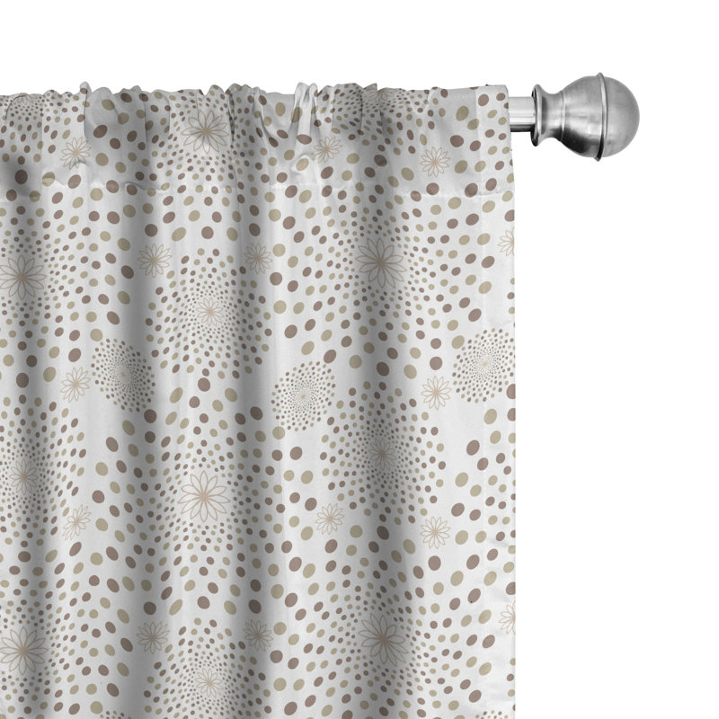 Biakley Geometric Semi-Sheer Curtain Panels, 28" x 84"
