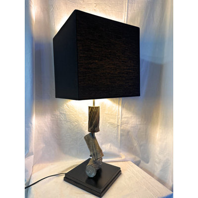  3 lampes de table en bois