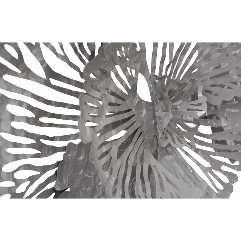 Flower Wall Décor, Gray
