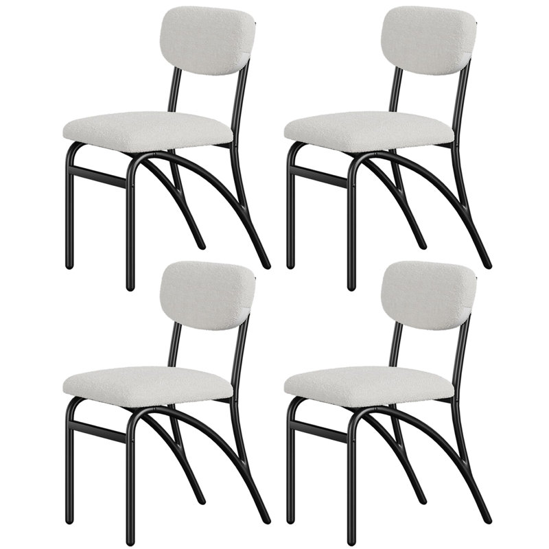 Upholstered Dining Chair, Beige, 4, Beige, Beige