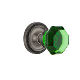 Rope Rosette with Waldorf Emerald Door Knob