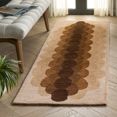 Tapis d'intérieur en laine touffeté à la main Metro