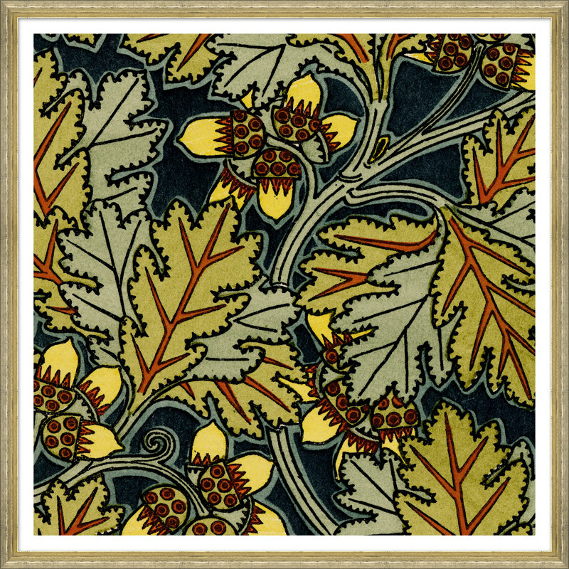 'Textile Patterns from the 19th Century' Framed Graphic Art Print