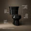 Toilette allongée deux pièces Wellworth® 1,28 GPF (siège non inclus)-10977940-101431388