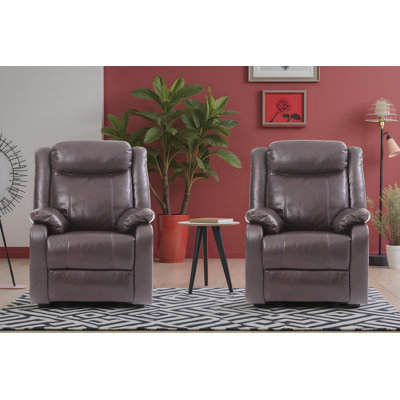 Amadora Faux Leather Rocker Recliner Set of 2