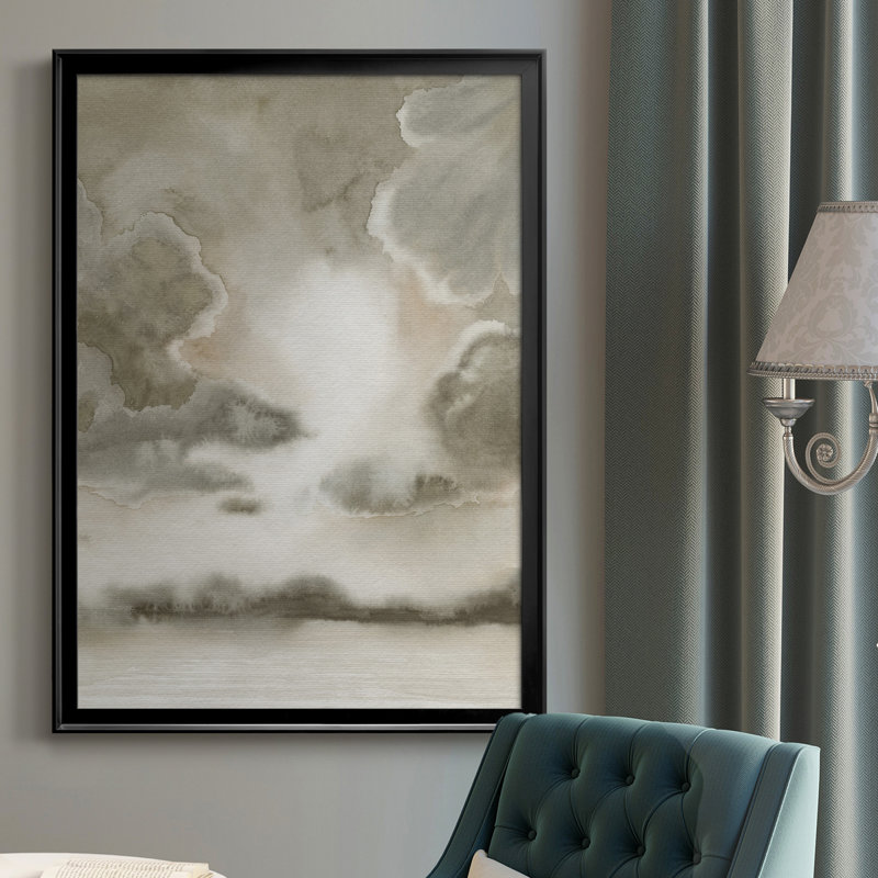 Sépia ciel II - reproduction d'art sur toile, Noir, H 36,5 po x l 26,5 po x P 1 po