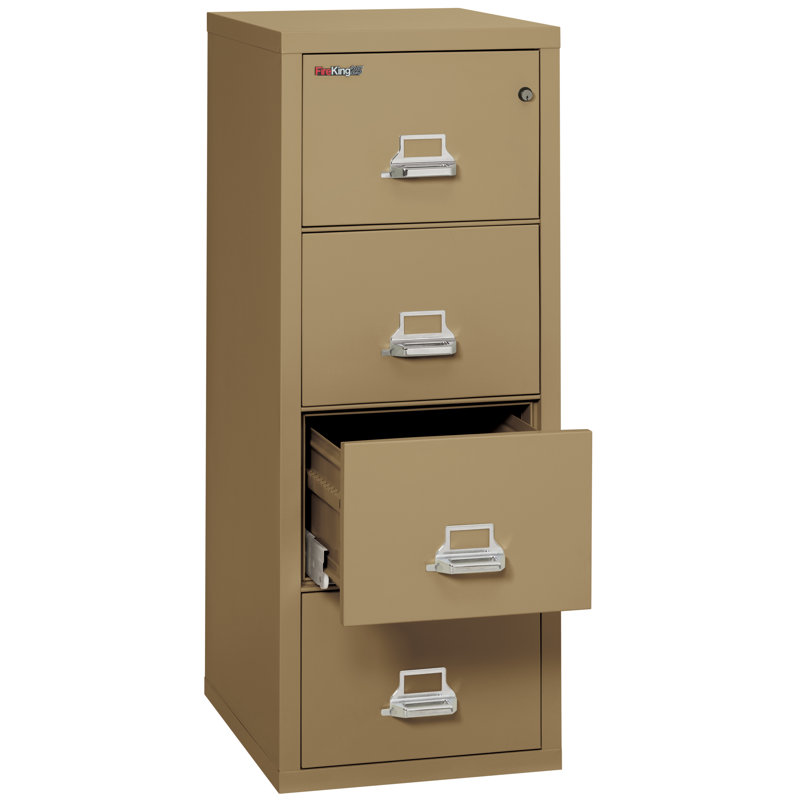 Fireproof 4 - Drawer File Cabinet, Sand