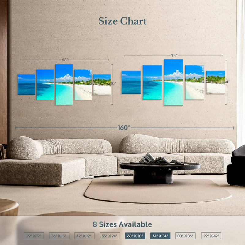 Cayo Coco Island, H 34 po x l 74 po