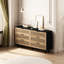 Armoire de rangement 59,6 po à 6 tiroirs en rotin, pour chambre à coucher, salon, noir (même SKU: W757132849)