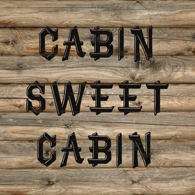 Cabin Sweet Cabin - Wrapped Canvas Print