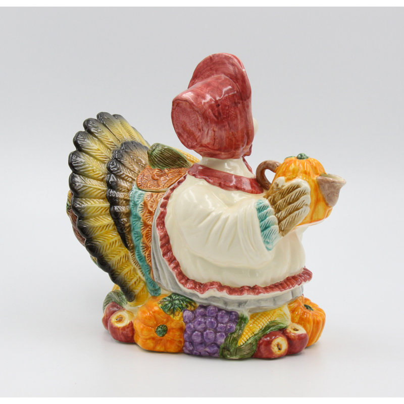 Ceramic Turkey Teapot 48 oz