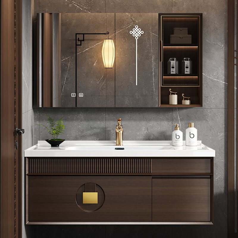 Chinese style retro stylish bathroom Vanity