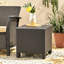 Table d'appoint - table d'appoint, cube brun foncé, l 18,21 po x P H, sans assemblage pour une table d'installation rapide en brun, forme de cube, profondeur de 18 po de hauteur, nécessaire-1041314603
