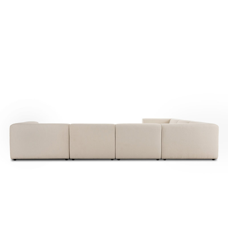 Lawndale 6PC Sectional W/ LAFC-Saxon Charcoal, Right Hand Facing, Fayette Cloud Polyester Blend