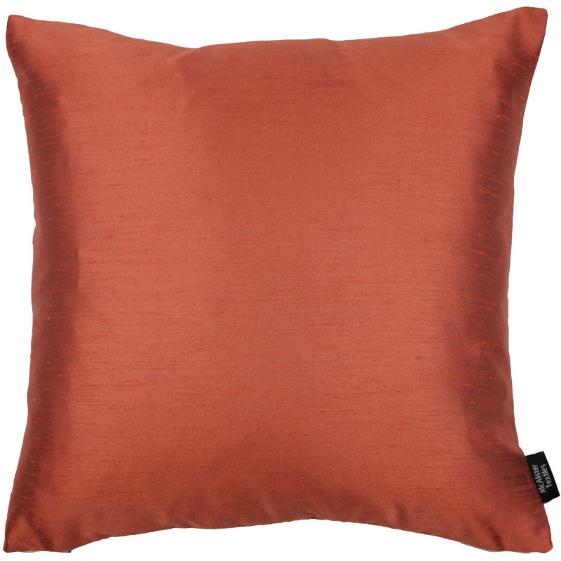 Bloxom Square Throw Cushion, Orange/Taupe, 43 x 43cm