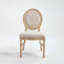 Chaise rembourrée avec pieds en bois