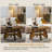 31.5" Circle Coffee Table for Living Room, 2-Tier Wood Accent Center Table with Open Storage-419119759