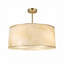 Luminaire suspendu tambour 4 lumières Wakefield - Laiton vieilli - Abat-jour faux albâtre-580856770